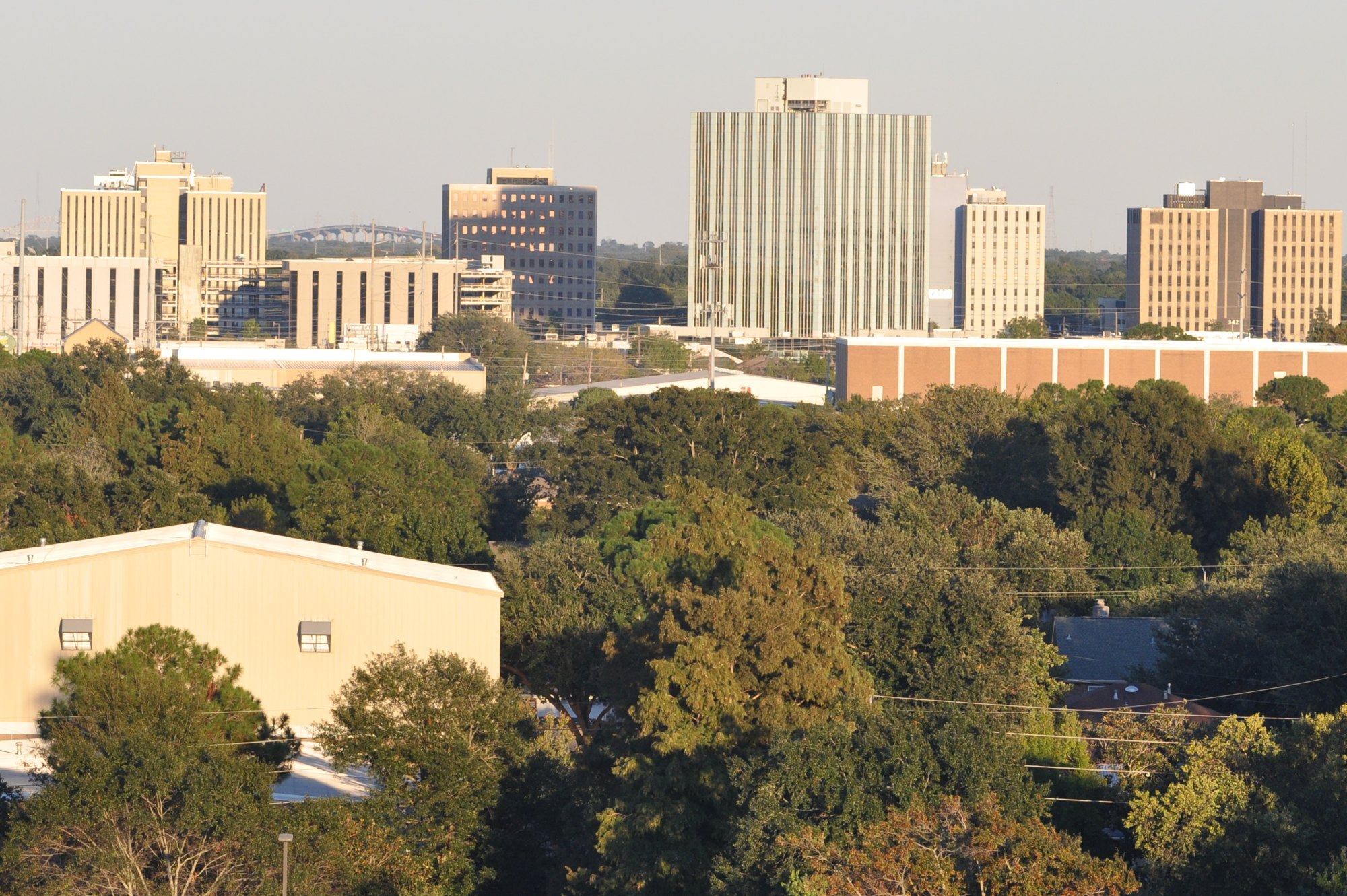 Metairie’s central business district viewed from the west