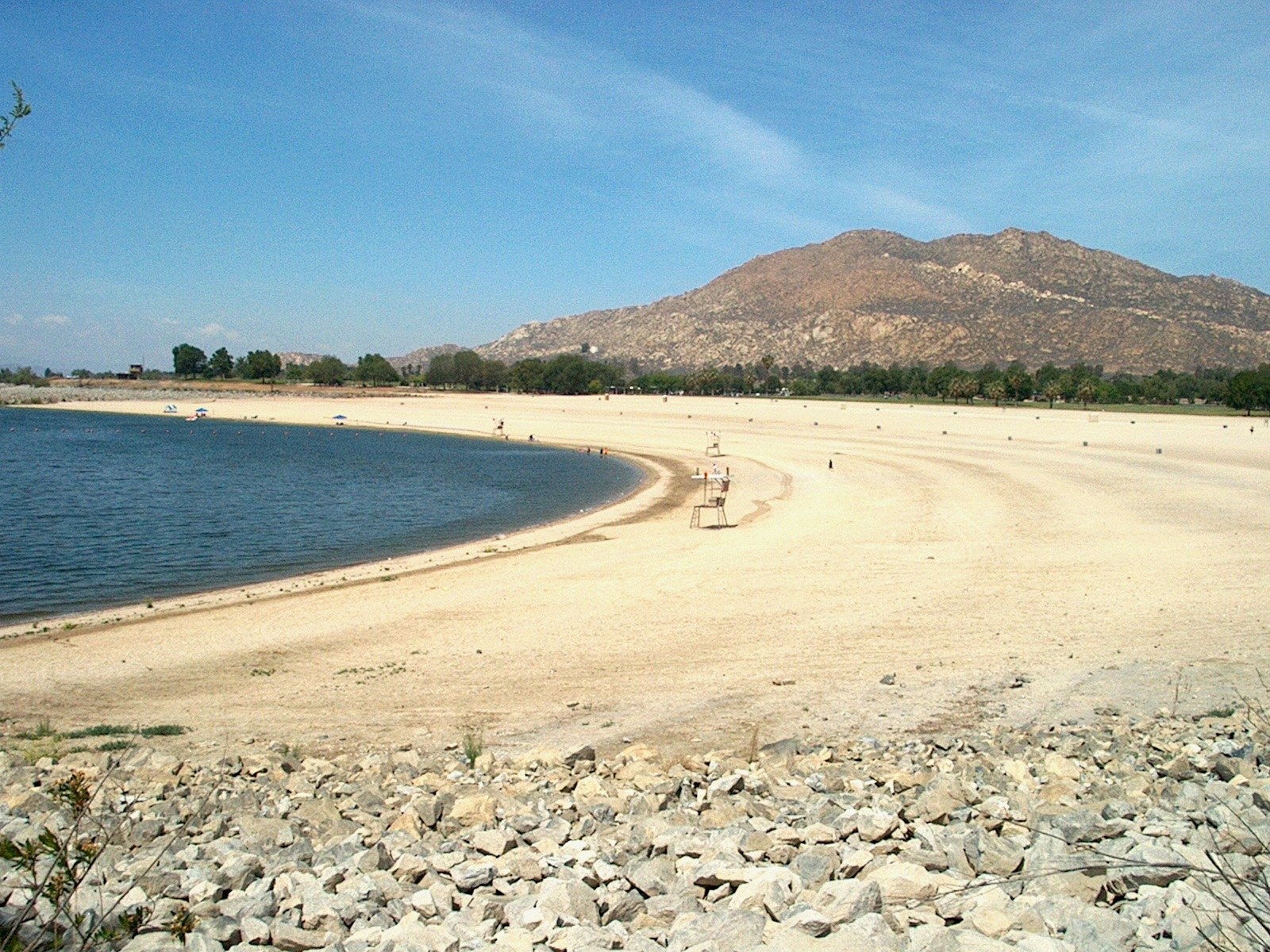 Lake Perris State Recreation Area, a regional lake destination near Moreno Valley.